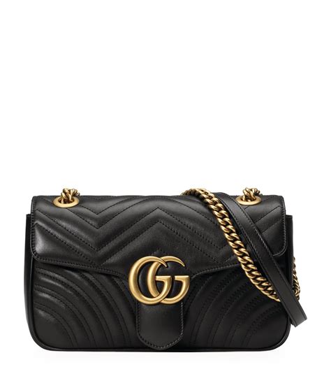 gucci zwarte handtas|Gucci shoulder bag.